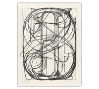 SSLDP LFHLI Jasper Johns Poster《0 à 9, ca.1975》Art Mural Jasper Johns Peinture sur Toile Et Impressions pour La Maison Salon Décor Photo 50x70cmx1 sans Cadre