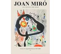 SSLDP LFHLI Joan Miro Exposition Affiche Vintage Abstrait Art Mural Joan Miro Peinture sur Toile Et Impressions Mode Décoration Murale Photo Murale 40x60cm sans Cadre