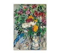 SSLDP LFHLI Marc Chagall Affiche Minimaliste Art Mural rétro Abstrait Marc Chagall Peinture et estampes sur Toile Tableau de décoration Nordique 50x70cm sans Cadre