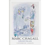 SSLDP LFHLI Marc Chagall Affiche Minimaliste Art Mural rétro Abstrait Marc Chagall Peinture et estampes sur Toile Tableau de décoration Nordique 50x70cm sans Cadre