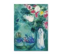 SSLDP LFHLI Marc Chagall Affiche Minimaliste Art Mural rétro Abstrait Marc Chagall Peinture et estampes sur Toile Tableau de décoration Nordique 50x70cm sans Cadre