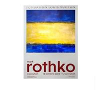 SSLDP LFHLI Mark Rothko Affiche esthétique Art Mural rétro Minimaliste Mark Rothko Peinture et Impressions sur Toile Décoration Moderne 40x60cmx1 sans Cadre