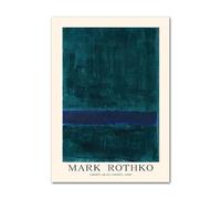 SSLDP LFHLI Mark Rothko Musée Exposition Affiches Aquarelle Rétro Art Mural Mark Rothko Peinture sur Toile Et Impressions pour La Maison Décor Photo 50x70cm sans Cadre