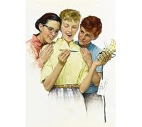 SSLDP LFHLI Norman Rockwell Affiches Samedi Soir Magazine Illustration Art Mural Rétro Toile Peinture Et Impressions Décoration D’intérieur Photo 50x70cmx1 sans Cadre