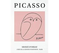 SSLDP LFHLI Pablo Picasso Lignes Simples d’Affiches Art Mural d’Animaux Pablo Picasso Peinture et Impressions Décoration intérieure Tableau 50x70cm sans Cadre