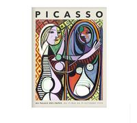SSLDP LFHLI Pablo Picasso Minimalisme Affiche Abstrait Portrait Humain Art Mural Pablo Picasso Toile Peinture Et Impressions Décoration D’intérieur Photo 40x60cm sans Cadre