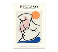 SSLDP LFHLI Pablo Picasso Minimalisme Affiche Ligne Femme Visage Art Mural Pablo Picasso Toile Peinture Et Impressions Nordique Home Decor Photo 40x60cm sans Cadre