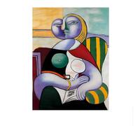 SSLDP LFHLI Pablo Picasso Surréalisme Figure Affiche Abstrait Art Mural Pablo Picasso Peinture sur Toile Et Impressions Nordique Home Decor Photo 40x60cm sans Cadre