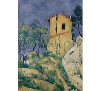 SSLDP LFHLI Paul Cézanne Affiche Architecture Paysage Art Mural Paul Cézanne Toile Peinture Et Impressions Maison Salon Décor Photo 50x70cm sans Cadre