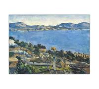 SSLDP LFHLI Paul Cézanne Affiche Ville Nature Paysage Art Mural Paul Cézanne Peinture sur Toile Et Impressions pour La Maison Salon Décor Photo 50x70cm sans Cadre