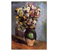 SSLDP LFHLI Paul Cézanne impressionnistes Affiche Fleur Art Mural Paul Cézanne Peinture sur Toile et Impressions Maison Salon Décor Photo 40x60cmx1 sans Cadre