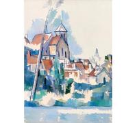 SSLDP LFHLI Paul Cezanne Vintage Poster Architectural Paysage Art Mural Paul Cezanne Peinture sur Toile Et Impressions pour La Maison Décor Photo 40x60cm sans Cadre