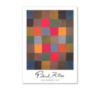 SSLDP LFHLI Paul Klee Exposition Affiche Surréalisme Blocs De Couleur Art Mural Paul Klee Toile Peinture Et Impressions Mode Décoration D’intérieur Photo 40x60cm sans Cadre