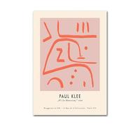 SSLDP LFHLI Paul Klee Ligne d’Affiches minimalisme Art Mural Style Abstrait Peinture et gravures sur Toile de Paul Klee Tableau de décoration intérieure Nordique 50x70cm sans Cadre