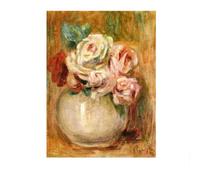 SSLDP LFHLI Pierre Auguste Renoir Affiche Rétro Fleurs Art Mural Pierre Auguste Renoir Peinture sur Toile Et Impressions pour La Maison Décor Photo 50x70cmx1 sans Cadre