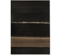 SSLDP LFHLI Pierre Soulages Minimalisme Affiche Monochrome Abstrait Art Mural Pierre Soulages Peinture sur Toile Et Impressions Décoration D’intérieur Photos 50x70cm sans Cadre