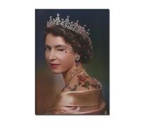 SSLDP LFHLI Portrait Reine Elizabeth II Affiche Art Mural Moderne Reine Elizabeth II Peinture sur Toile Et Impressions Nordique Home Decor Photo 40x60cm sans Cadre