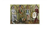 SSLDP LFHLI Poster Bernard Buffet Abstract《The Clown》Art Mural Bernard Buffet Toile Peinture et Estampes Nordic Home Decor Picture 50x70cmx1 sans Cadre