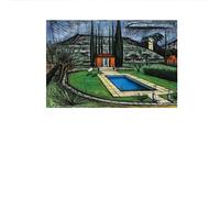 SSLDP LFHLI Poster rétro Bernard Buffet Art Architectural paysager Mural Bernard Buffet Peinture et estampes Décoration de la Maison Tableau 50x70cm sans Cadre