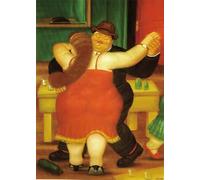 SSLDP LFHLI Poster rétro de Fernando Botero, Figurines Grosses drôles, Peinture sur Toile, Peinture Murale et imprimés de Fernando Botero, décoration intérieure, 50x70cm sans Cadre