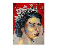 SSLDP LFHLI Reine Elizabeth II Portrait Affiche Moderne Art Mural Reine Elizabeth II Peinture sur Toile Et Impressions Nordique Home Decor Photo 40x60cm sans Cadre