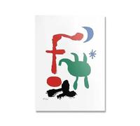 SSLDP LFHLI Rétro Joan Miro Esthétique Affiche Couleur Ligne Modulaire Art Mural Joan Miro Peinture sur Toile Et Impressions Moderne Décoration D’intérieur Photo 40x60cm sans Cadre