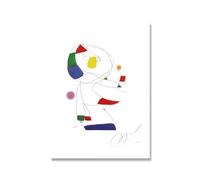 SSLDP LFHLI Rétro Joan Miro Esthétique Affiche Couleur Ligne Modulaire Art Mural Joan Miro Peinture sur Toile Et Impressions Moderne Décoration D’intérieur Photo 40x60cm sans Cadre