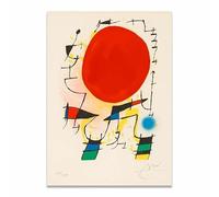 SSLDP LFHLI Surréalisme Moderne Affiche Joan Miro Art Mural Abstrait rétro Peinture et gravures sur Toile Nordic Décor 50x70cm sans Cadre