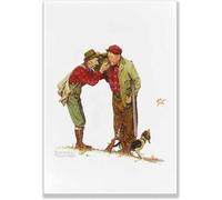 SSLDP LFHLI Toile d’Affiche Norman Rockwell Art Mural rétro Estampe Norman Rockwell Décoration Moderne Décoration de Salon Tableau 40x60cm sans Cadre
