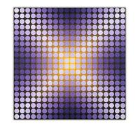 SSLDP LFHLI Victor Vasarely géométrie Affiche Illusion d’Optique Art Mural Victor Vasarely Peinture sur Toile et Impressions Nordique Home Decor Photo 50x50cm sans Cadre