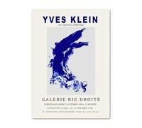 SSLDP LFHLI Yves Klein Affiche Esthétique Bleu Mode Style Art Mural Yves Klein Peinture sur Toile Et Impressions Moderne Décoration Murale Photo Murale 40x60cm sans Cadre