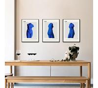 SSLDP LFHLI Yves Klein Affiche Esthétique Bleu Monochrome Art Mural Yves Klein Peinture sur Toile Et Impressions Moderne Home Decor Photo Murale 40x60cmx3 sans Cadre