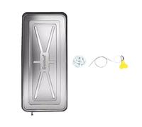 MMOU Bac D'Égouttement De Climatiseur Tampon Collecteur d'eau pour Bac De Vidange des Condensats Bac De Collecte Et De Drainage De l'eau en Acier Inoxydable (Size : 1-2P : 84 * 38 * 3CM)