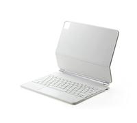 SSLQYLEE Smart Magic Keyboard for iPad Pro 11 12.9 2021 2020 2018 Air 4 Air 5 10.9 2022 Case Keyboard Cover (Color : White, Size : Air 5 10.9)