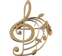 Sslvya Broche Note De Musique en Acier Inoxydable, Épingle De Col, pour Les Musiciennes, Mélomanes, Femmes, Enseignantes Étudiantes.