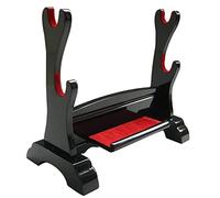 SSLW Support D'épée Katana, Supports D'armes sur Pied, 1,2,3 Couches, Support D'épée De Samouraï Noir, Support D'affichage sur Pied pour Katana Wakizashi Tanto