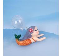 Ssmmam Décoration d'aquarium sirène flottante, décoration d'aquarium, figurine de dessin animé, décoration d'aquarium thématique