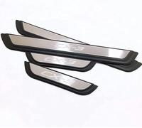 SsMmtin 4 Pièces Protecteur Seuil Porte Voiture pour Mazda CX3 CX-3 2017-2022, Voiture Acier Inoxydable Plinthes, Garnitures de Seuil Portière