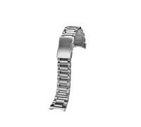SSNAWBA Bracelet de montre de précision en acier, compatible avec Citizen AT9031/AT9036/AT9037/AT9038/AT9010 AT9018-00E, interface en forme d'arc de 23 mm(Silver)