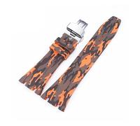 SSNAWBA Bracelet de montre en caoutchouc 26 mm compatible avec Audemars Piguet Royal Oak 15400 15703 avec boucle papillon camouflage pour homme compatible avec AP, 26mm, Agate