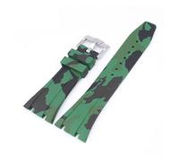 SSNAWBA Bracelet de montre en caoutchouc 26 mm compatible avec Audemars Piguet Royal Oak 15400 15703 avec boucle papillon camouflage pour homme compatible avec AP, 26mm, Agate