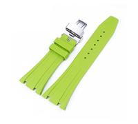 SSNAWBA Bracelet de montre en caoutchouc 26 mm compatible avec Audemars Piguet Royal Oak 15400 15703 avec boucle papillon camouflage pour homme compatible avec AP, 26mm, Agate