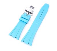 SSNAWBA Bracelet de montre en caoutchouc 26 mm compatible avec Audemars Piguet Royal Oak 15400 15703 avec boucle papillon camouflage pour homme compatible avec AP, 26mm, Agate