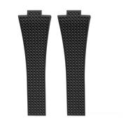 SSNAWBA Bracelet de montre en caoutchouc fluoré compatible avec Tissot PRX T137 FKM 11 mm 12 mm for homme et femme, fermoir déployant à dégagement rapide(Black -NoBuckle,12mm)