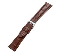 SSNAWBA Bracelet de montre en cuir 12/13/14/15/16/17/18/19/20/21/22/23/24mm hommes femmes universel peau de vache souple remplacer Bracelet ceinture(Dark Brown,23mm)