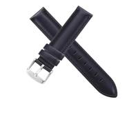 SSNAWBA Bracelet de montre en cuir véritable à dégagement rapide, compatible avec les bracelets de montre Diesel DZ, Fossil, DW, CK, Armani, 18 mm, 20 mm(Black-Silvery,21mm)