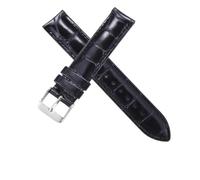 SSNAWBA Bracelet de montre marron avec fermoir en or rose 14 mm, 18 mm, 20 mm, compatible avec les bracelets de montre DW Daniel Wellington(BlackCrocodileSilver,16mm)