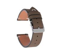 SSNAWBA Bracelet de montre vintage en cuir compatible avec Seiko et Omega, 20 mm et 22 mm, coutures faites main, bracelet de sport à dégagement rapide for hommes et femmes(Dark Brown,22mm)