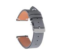 SSNAWBA Bracelet de montre vintage en cuir compatible avec Seiko et Omega, 20 mm et 22 mm, coutures faites main, bracelet de sport à dégagement rapide for hommes et femmes(Light Gray,20mm)