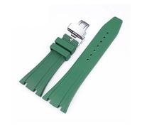 SSNAWBA Bracelet en caoutchouc 26 mm compatible avec Audemars Piguet Royal Oak 15400 15703 boucle papillon Camo bracelet de rechange pour homme compatible avec AP, 26mm, agate